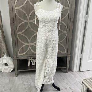 Likely Elegant White Lace romper NWT